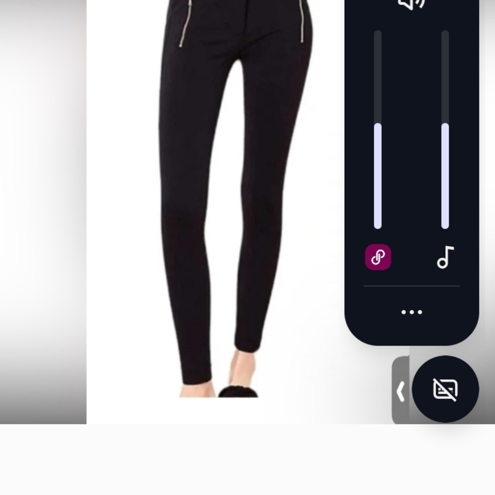 Ann Taylor Black High-Waisted Pants with Zipper Detail